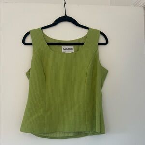 Plaza South Vintage Green Top